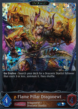 Flame Pillar Dragonewt (Evolved)