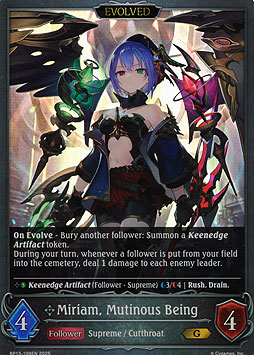 Miriam, Mutinous Being (Evolved)
