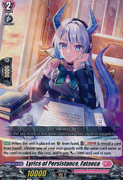 Lyrics of Persistance, Fataeca