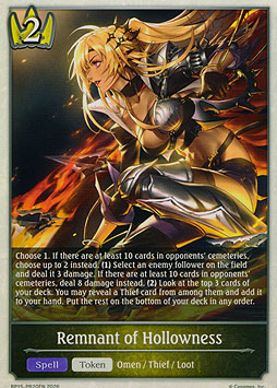 Remnant of Hollowness