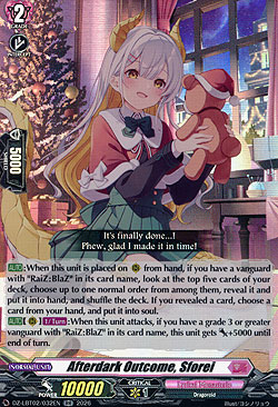 Afterdark Outcome, Sforei