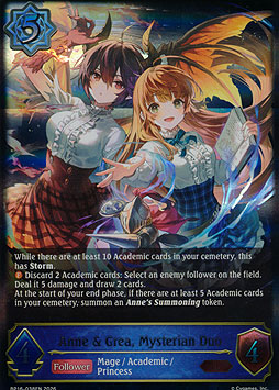 Anne & Grea, Mysterian Duo