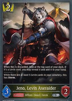 Jeno, Levin Axeraider