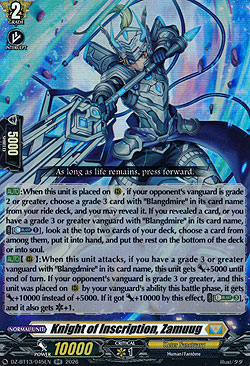 Knight of Inscription, Zamuug 