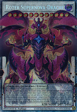 Roter Supernova-Drache