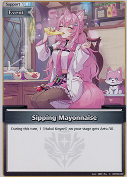 Sipping Mayonnaise