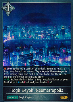 Togh Keyoh, Neometropolis
