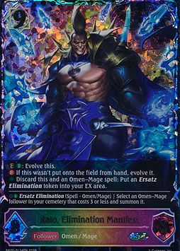 Raio, Elimination Manifest