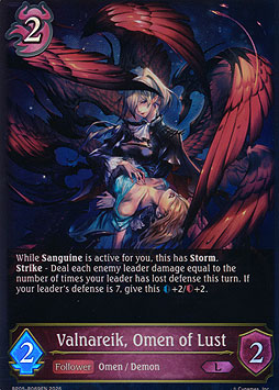 Valnareik, Omen of Lust