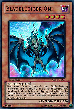 Blaublütiger Oni Generation Force Boosterserien Einzelkarten Yu-Gi-Oh