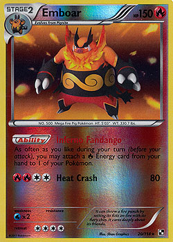 Emboar Schwarz & Weiss Boosterserien Einzelkarten Pokemon 