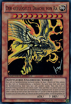 Yu-Gi-Oh! Der Geflügelte Drache Von Ra Ultra Rare - Legendary Decks II Deutsch Mit Fieldcenter