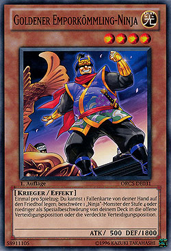 Goldener Emporkömmling-Ninja