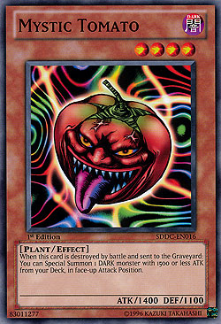 Yu-Gi-Oh! - Mystic Tomato - Mystische Tomate - BE1 - 057 - Rare