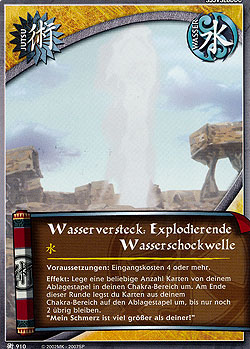 Wasserversteck: Explodierende Wasserschockwelle